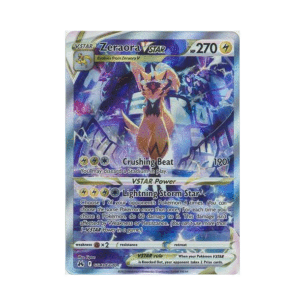 Crown Zenith GG43/GG70 Zeraora VSTAR (Full Art)